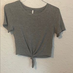 grey crop top